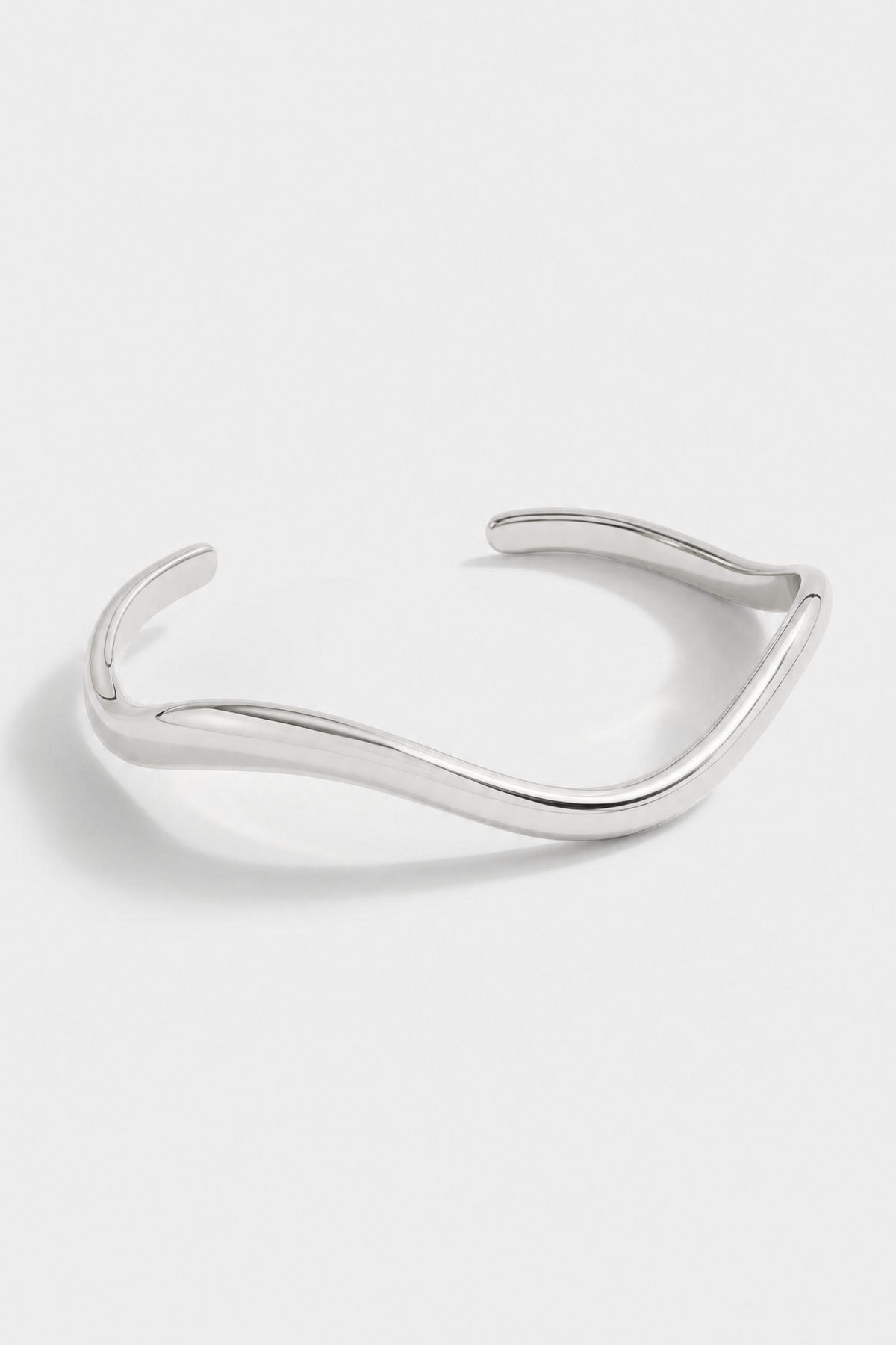 WAVE CUFF BRACELET - SILVER