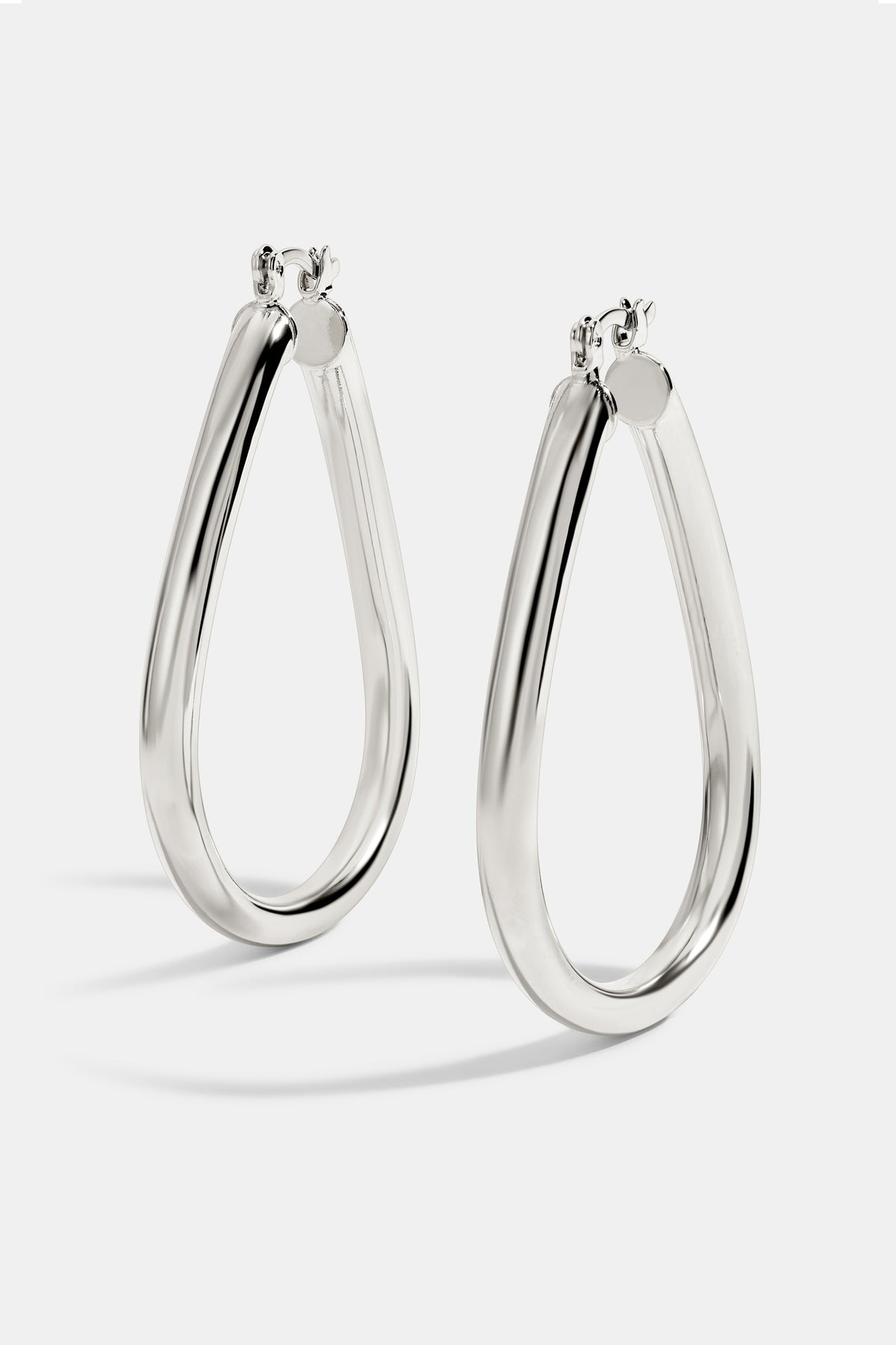 REBECCA HOOP EARRINGS - SILVER