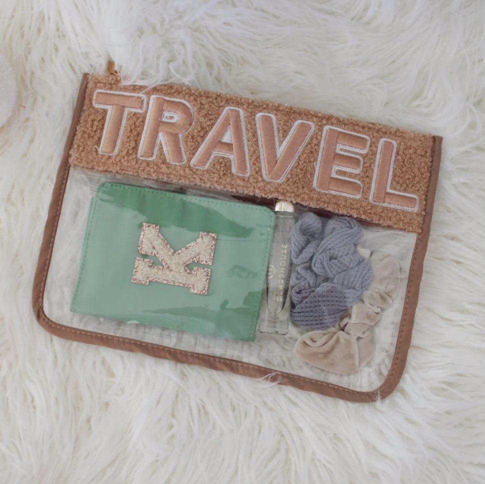 Travel Sherpa Clear Pouch - Mocha