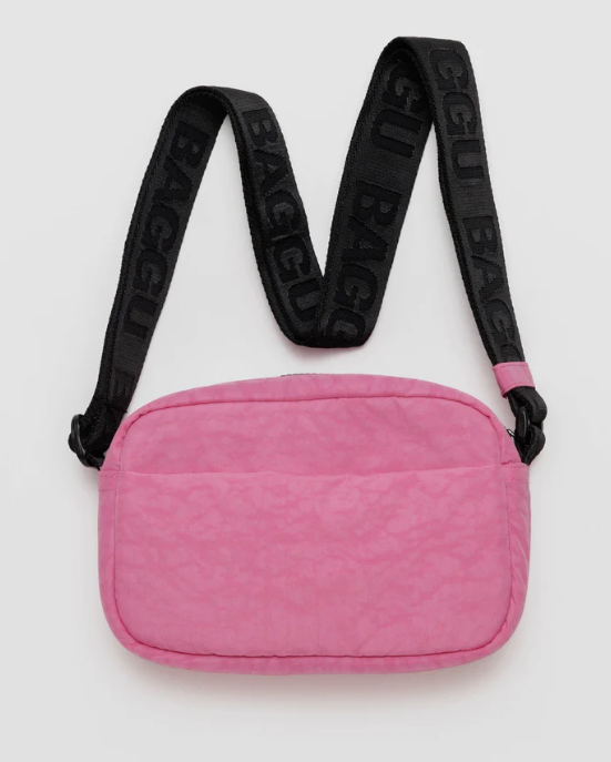 Pink Camera Crossbody