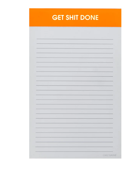 GET SHIT DONE - LINED NOTEPAD
