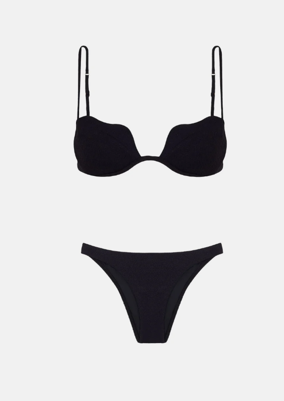 Firenze Black Top & Basic Cheeky Bottom by Vix Swimwear