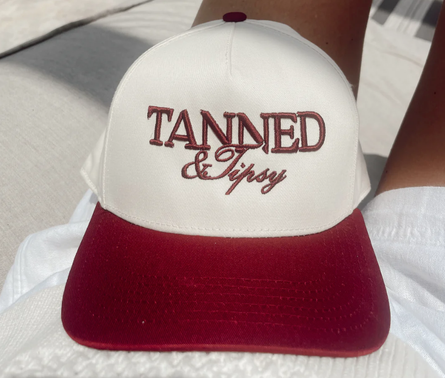 Tanned & Tipsy - Wine Vintage Trucker Hat