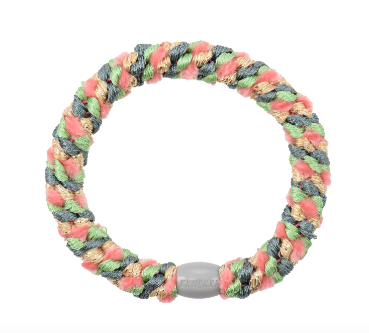 KKNEKKI TEAL PINK MIX Scrunchie