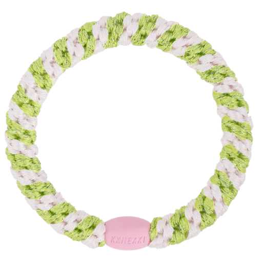 Kknekki Ballet Pink-Lime Glitter Stripe