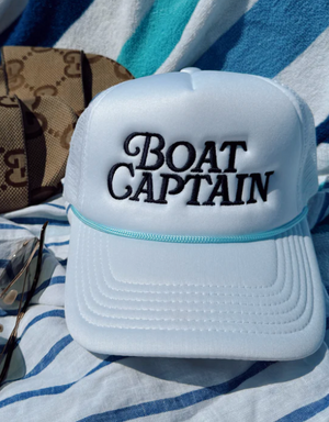 Boat Captain - White Foam Trucker Hat