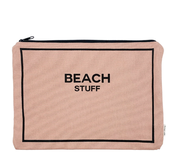 Beach Pouch for Bathing Suits and Sunscreen, Pink/Blush