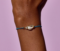Beachside Blue Seashell Charm Bracelet