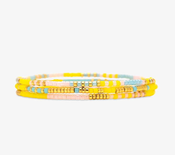 Sunset Beach Stretch Bracelet Set of 3
