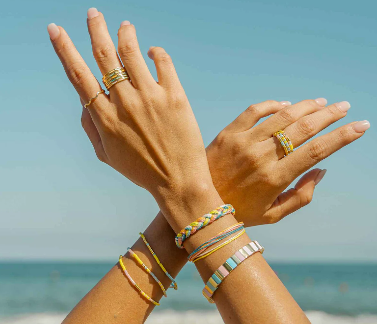 Sunset Beach Stretch Bracelet Set of 3
