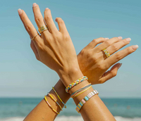 Sunset Beach Stretch Bracelet Set of 3