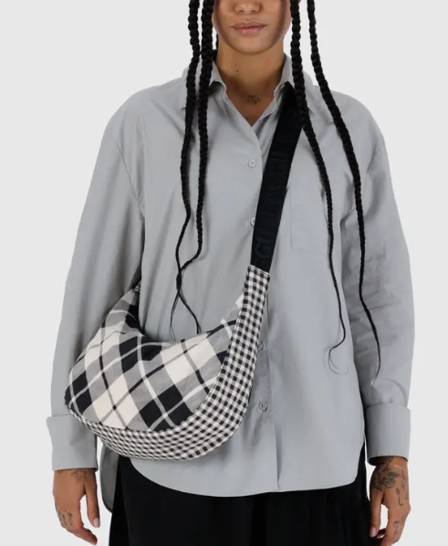 Medium Nylon Crescent Bag