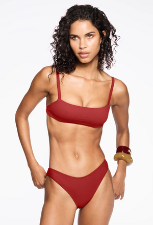 Minimal Bralette Clay & Curve Bottom