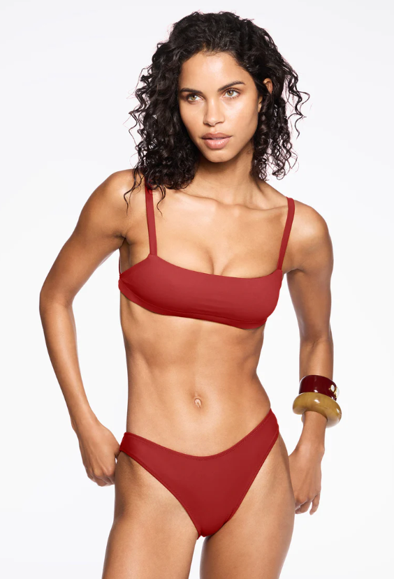 Minimal Bralette Clay & Curve Bottom