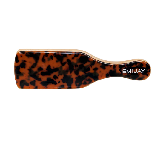 Mini Boar Bristle Brush in Tortoise