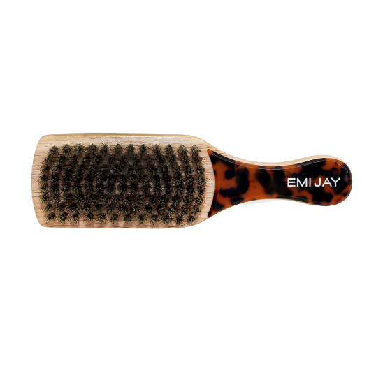 Mini Boar Bristle Brush in Tortoise