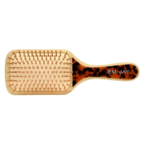 Bamboo Paddle Brush in Tortoise