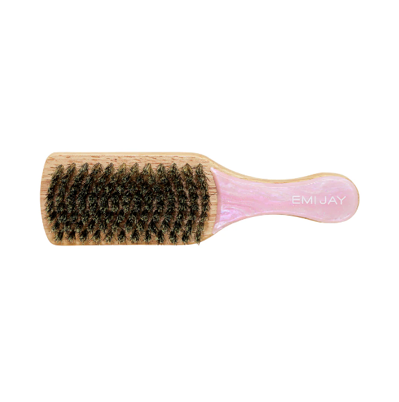 Mini Boar Bristle Brush in Pink Sugar
