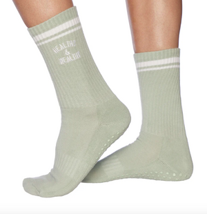 Healthy & Wealthy Grip Socks