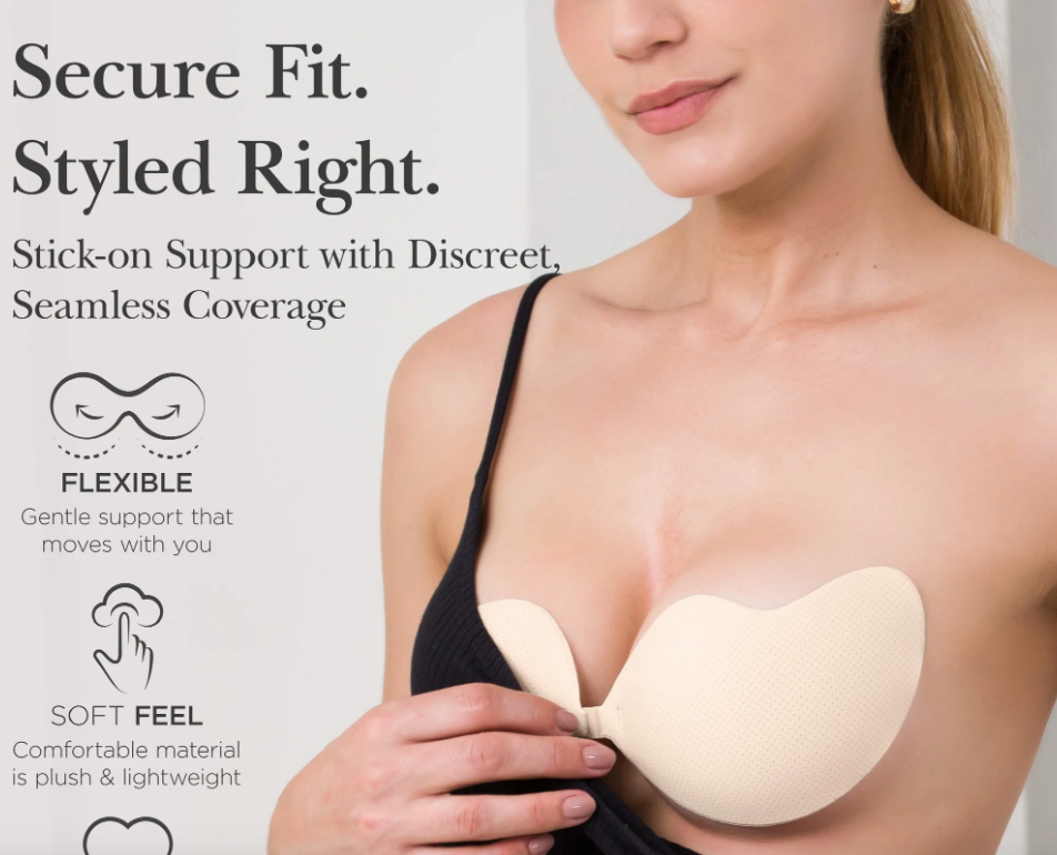 Nippies Flex Bra - Stick-On Strapless Bra for Women NIPPIES