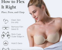 Nippies Flex Bra - Stick-On Strapless Bra for Women NIPPIES