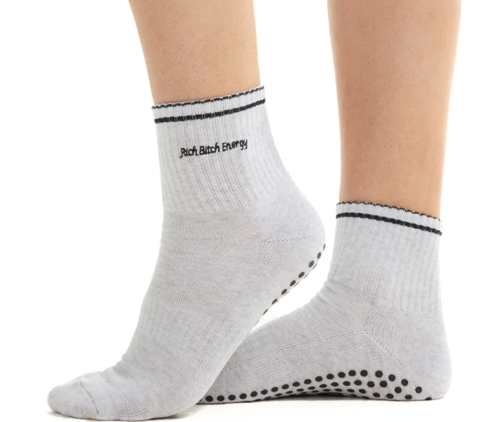 Rich Bitch Energy Grip Socks