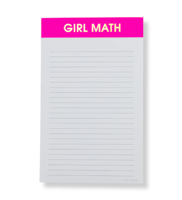 Girl Math - Lined Notepad
