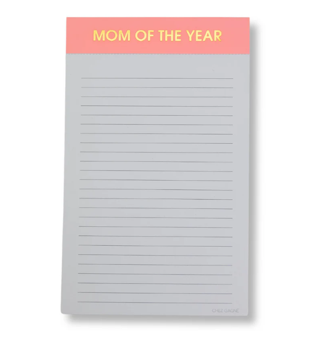 Mom of The Year - Lined Notepad