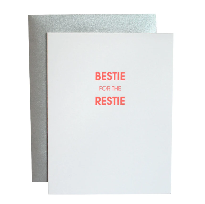 Bestie for the Restie - Letterpress Card