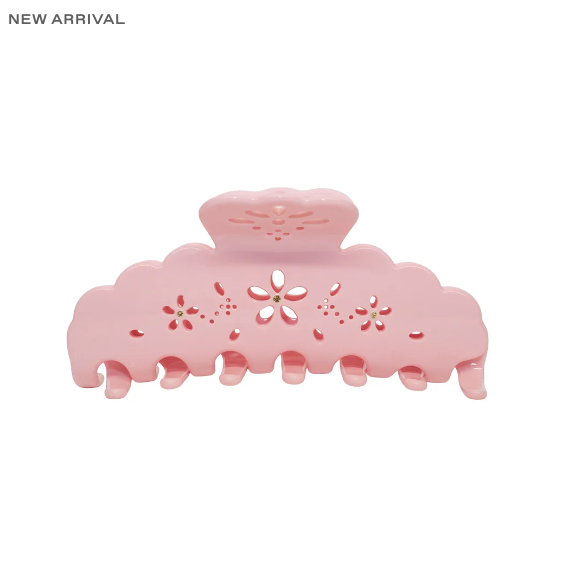 Big Effing Clip in Rose Fleur Eyelet