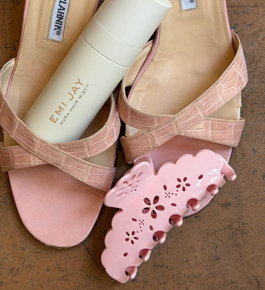 Big Effing Clip in Rose Fleur Eyelet