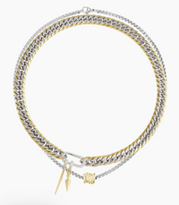 JUST CLICK NUT LAYERED NECKLACE SET 18" by ARTIZAN