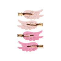 Angel Wing Popstar Clips in Pink Aura