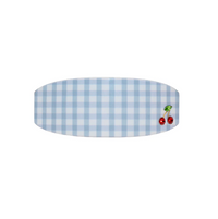 Ponytail Barrette in Blue Cherry Picnic