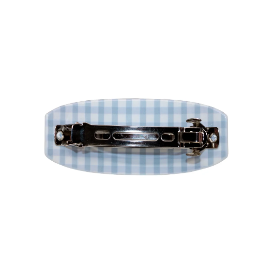 Ponytail Barrette in Blue Cherry Picnic