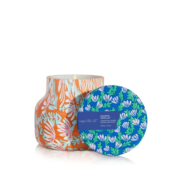 Pattern Play Petite Candle, 8 oz CAPRI BLUE
