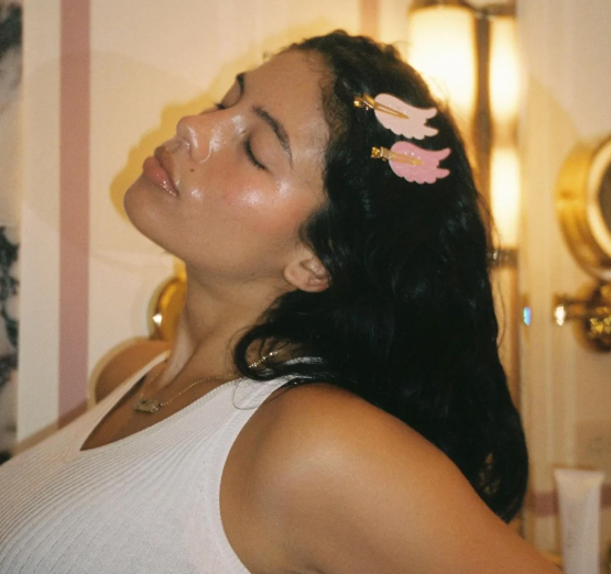 Angel Wing Popstar Clips in Pink Aura