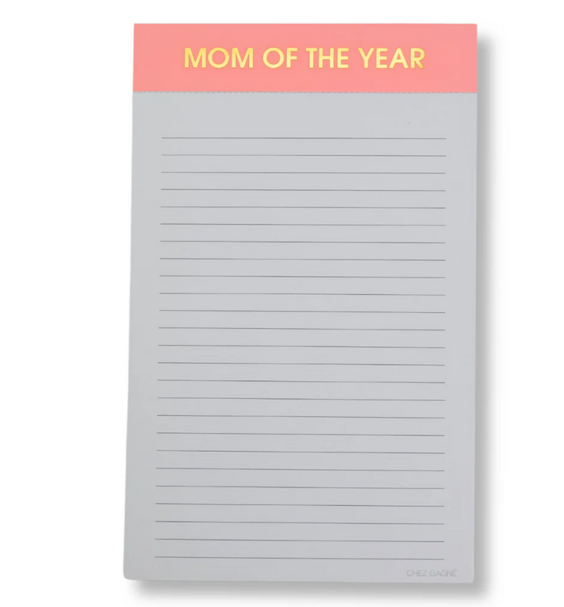 Mom of The Year - Lined Notepad