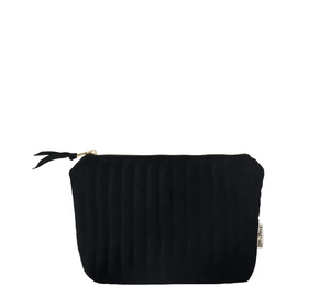My Makeup Pouch Quilted Black Velvet