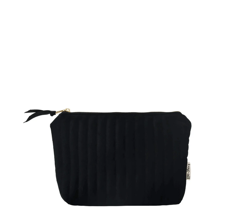 My Makeup Pouch Quilted Black Velvet