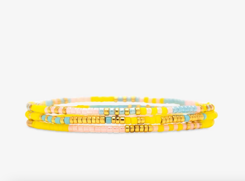 Sunset Beach Stretch Bracelet Set of 3