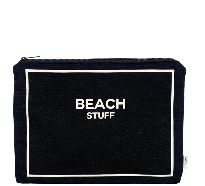 Beach Pouch for Bathing Suits and Sunscreen, Black