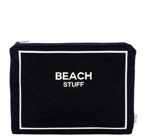 Beach Pouch for Bathing Suits and Sunscreen, Black