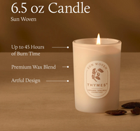 Sun Woven 6.5 oz Poured Candle THYMES