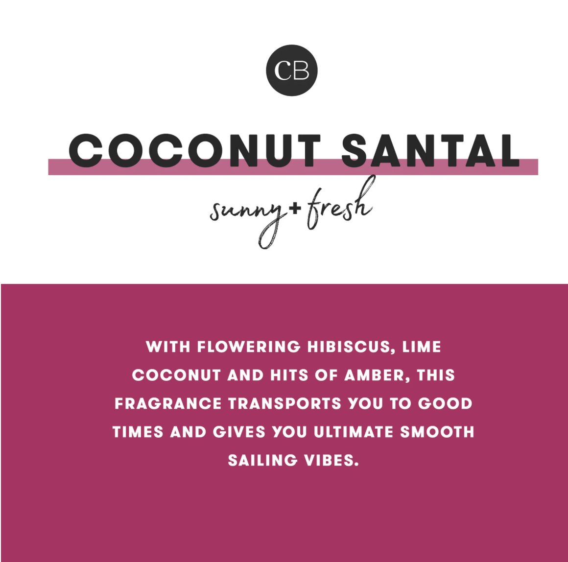 Coconut Santal Printed Travel Tin Candle