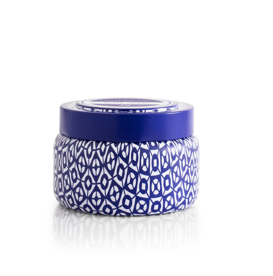 Honeydew Crush Blue Printed Travel Tin Candle 8.5oz