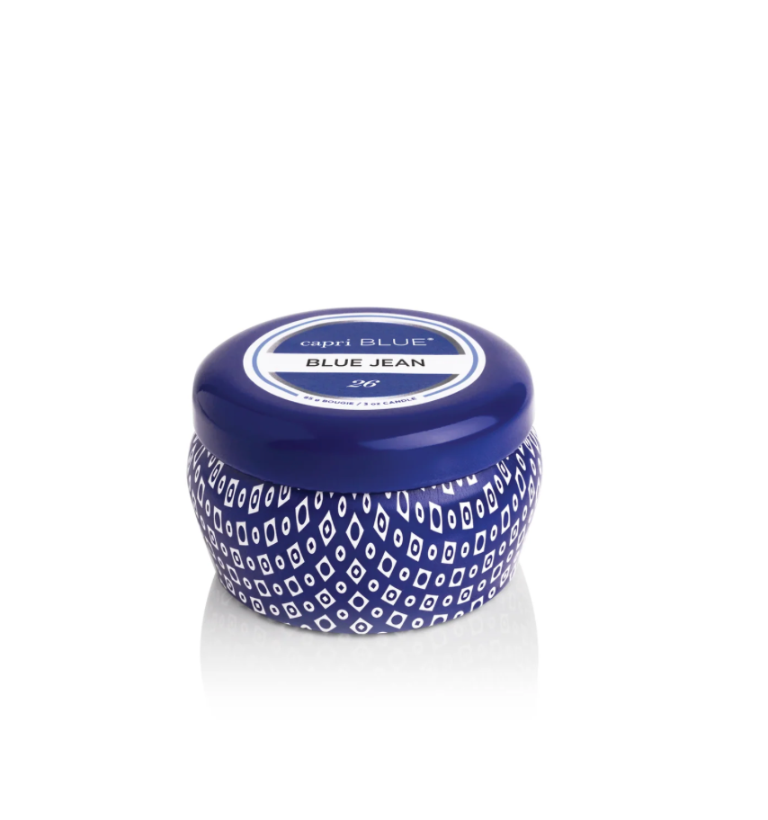 Blue Jean Blue Mini Tin Candle 3oz