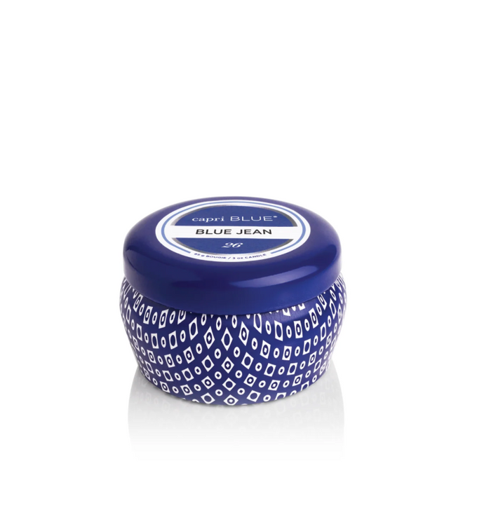 Blue Jean Blue Mini Tin Candle 3oz