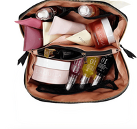ACCORDION BOX MAKEUP & TOILETRY, BLACK