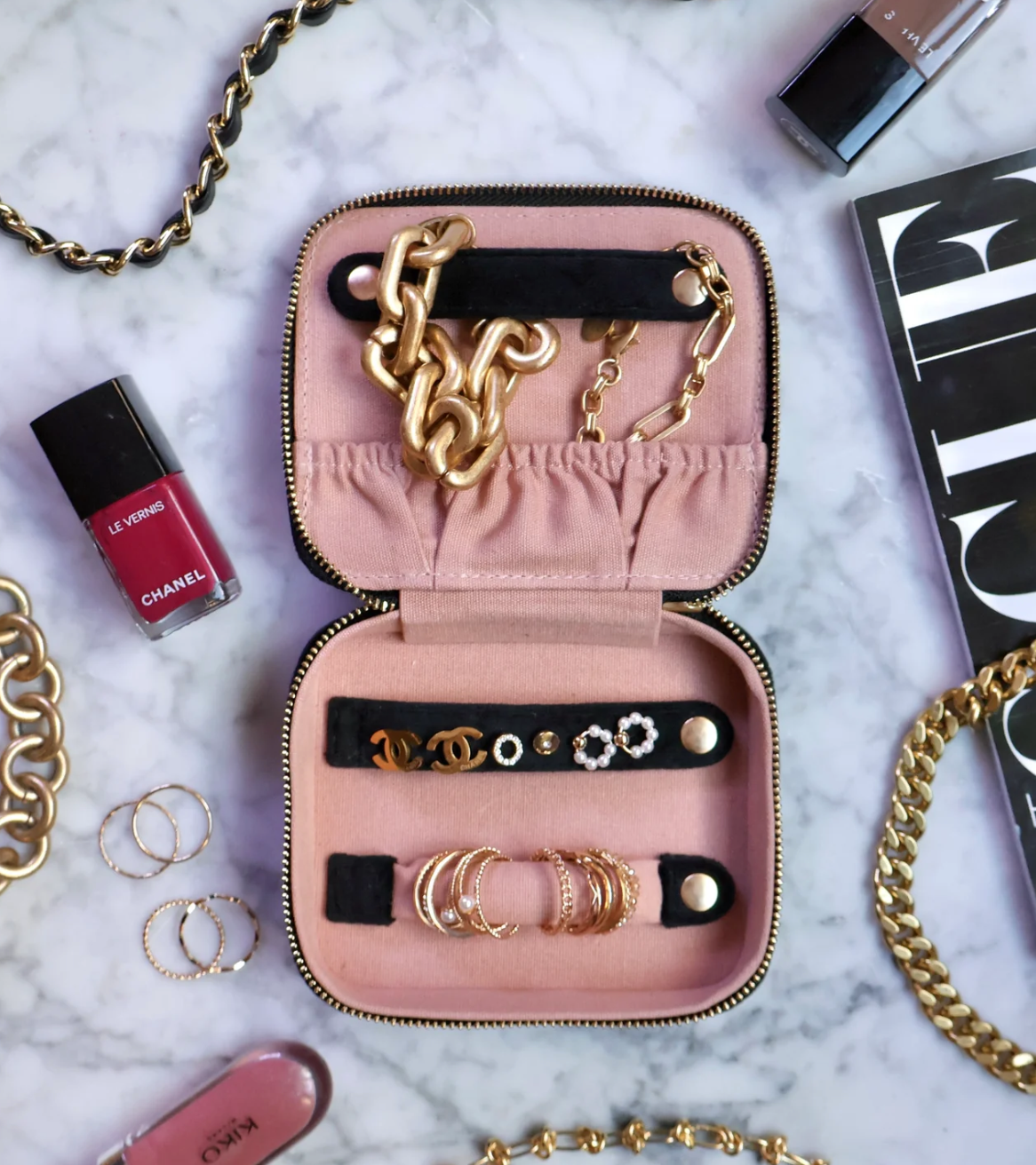 CUTE JEWELRY BOX  RECYCLED VELVET